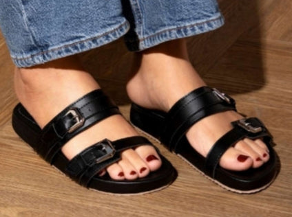 Pausini Sandals- Black